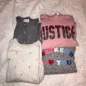4 Sweater Bundle (2 Gap,  1 Cat & Jack, 1 justice)